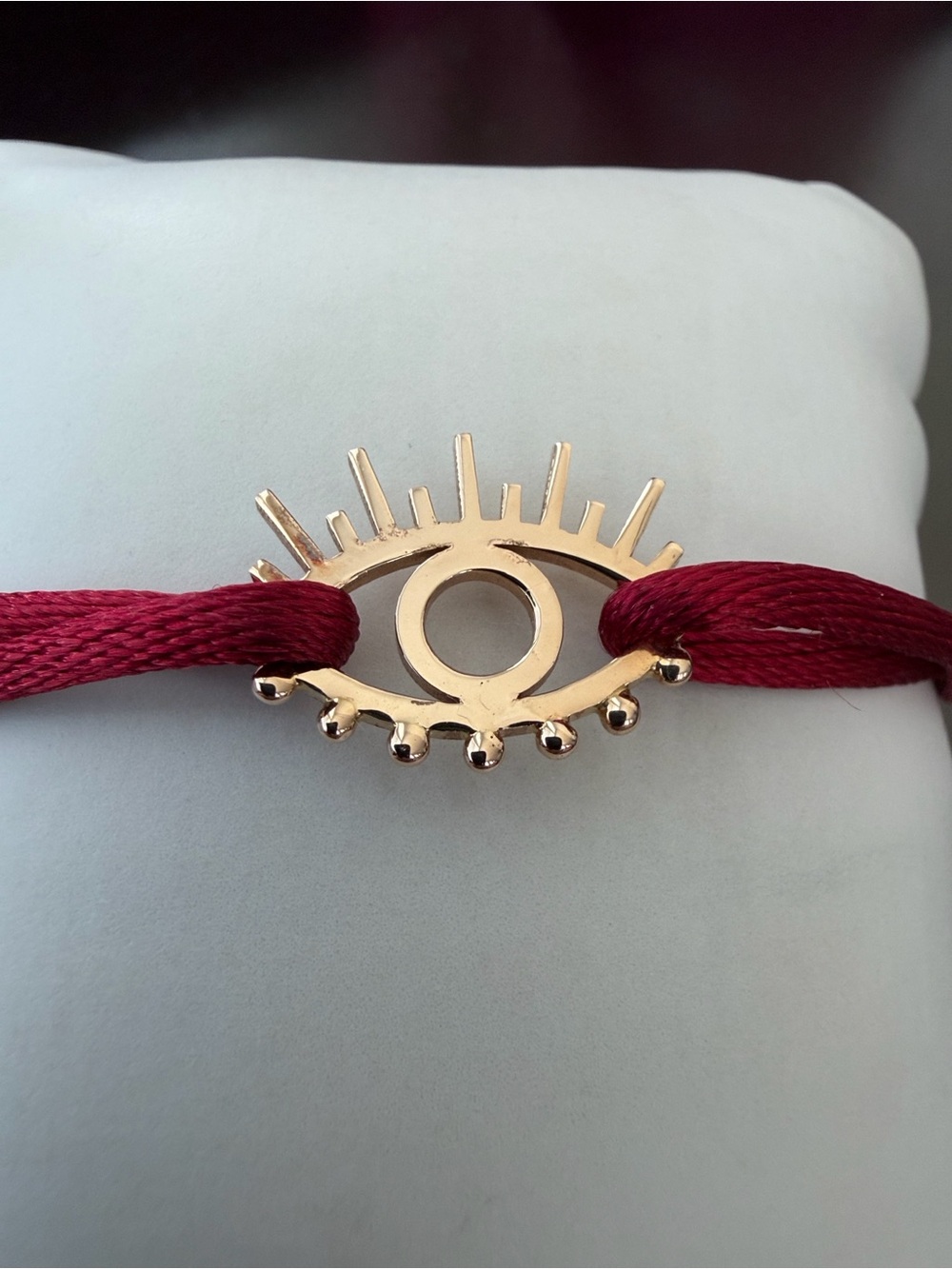 18K Yellow Gold Evil Eye Bracelet - Picture 8 of 13